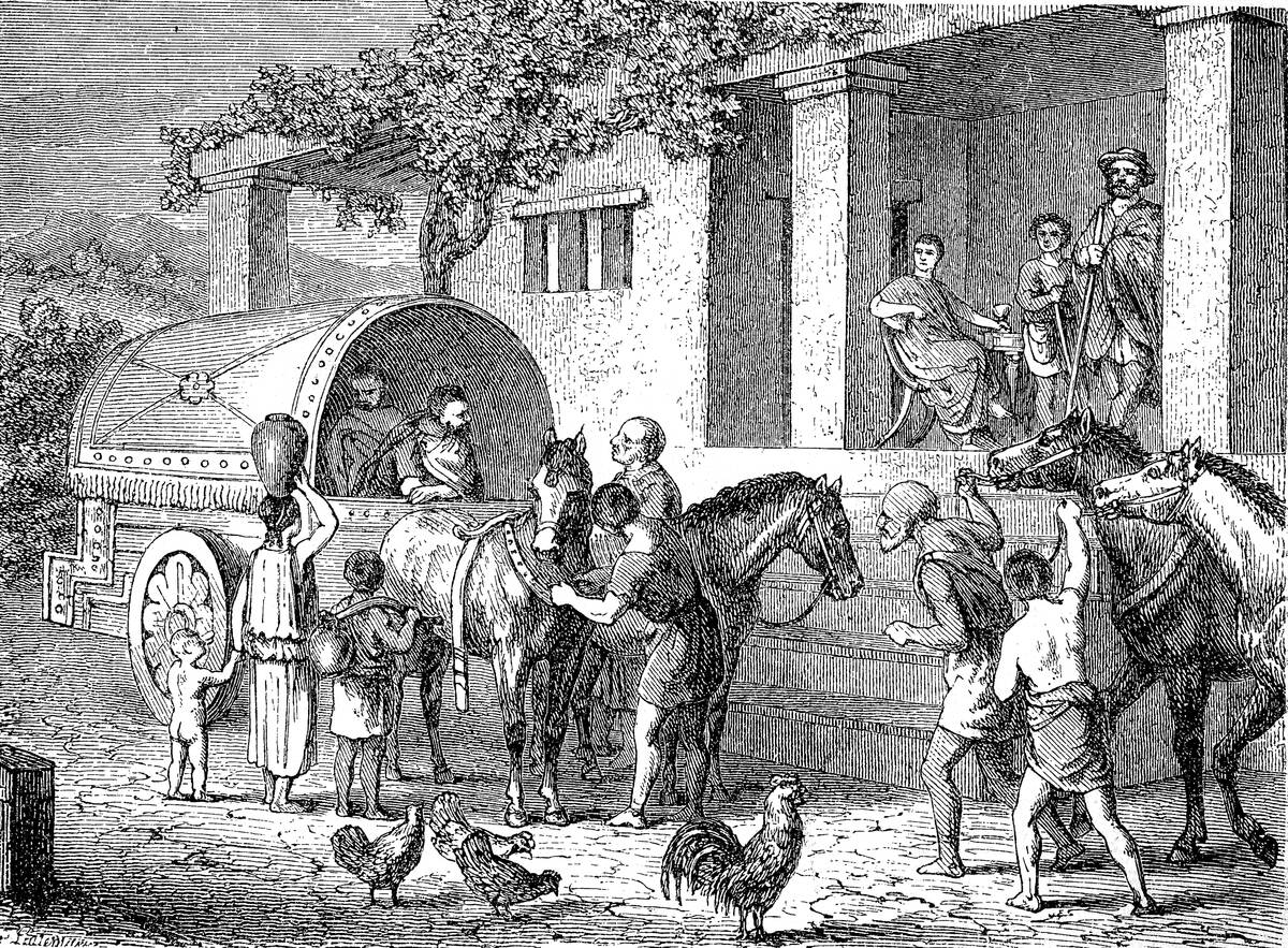 Roman postal coach