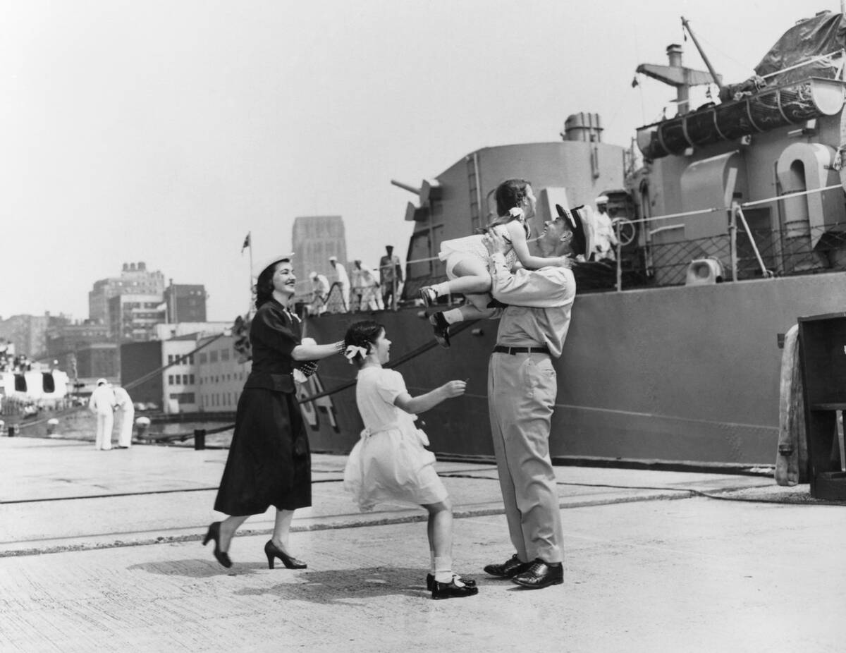 Sailor's Homecoming in World War II