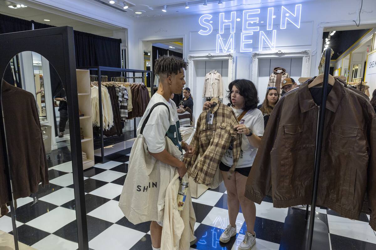 Shoppers line up to shop on the opening day of fast fashion e-commerce giant Shein, which is hosting a brick-and-mortar pop up inside Forever 21 at Ontario Mills mall