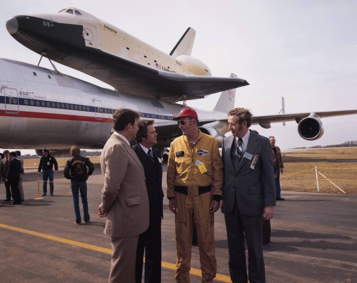 Space Shuttle Enterprise At Redstone Arsenal Airfield