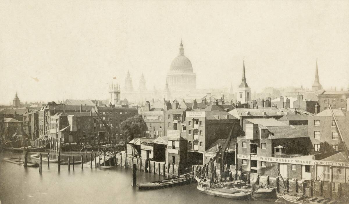 St Pauls Cathedral From Southwark Bridge,