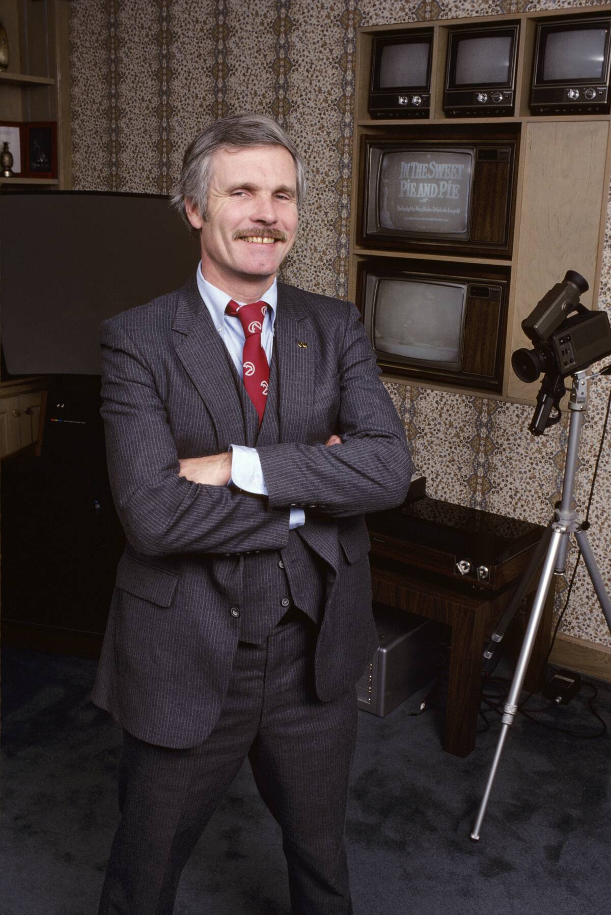 Ted Turner Photographed In His Office, Atlanta