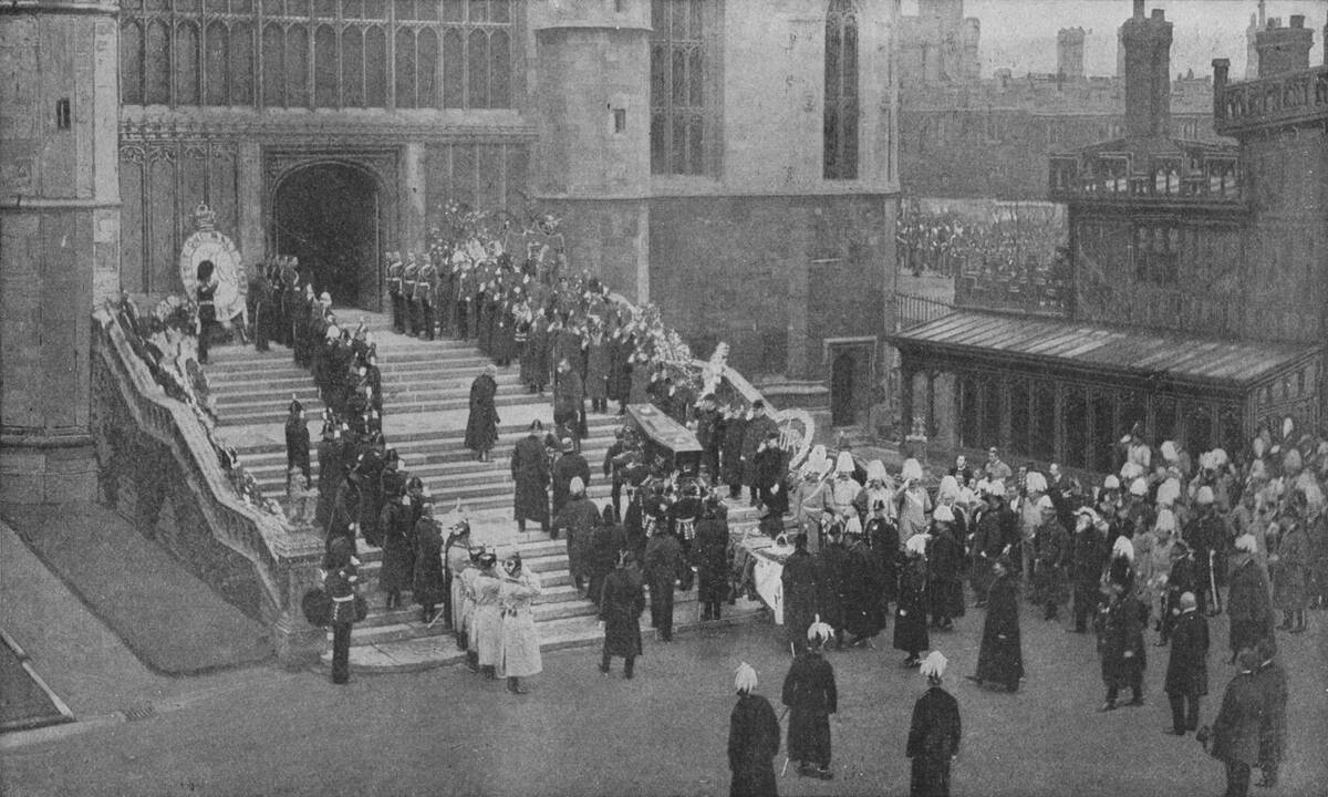 The funeral of Queen Victoria