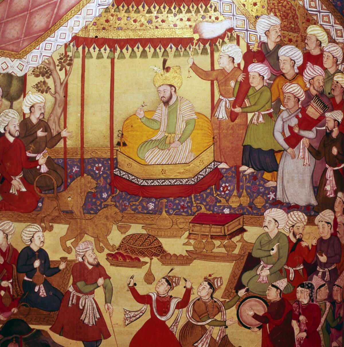 Timur Enthroned During Celebrations