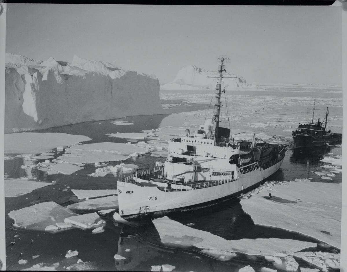 U.S. Coast Guard Ice Breaker in Arctic