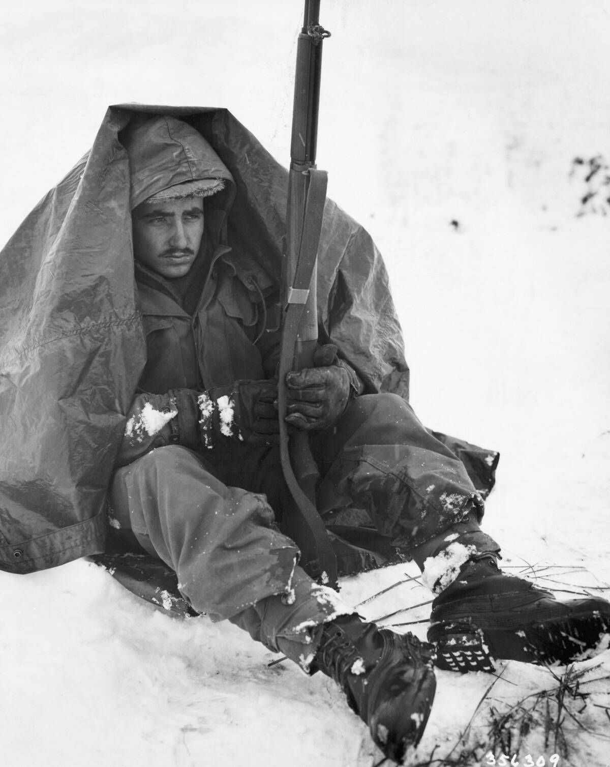 U.S. Soldier During Winter Fighting In Korea