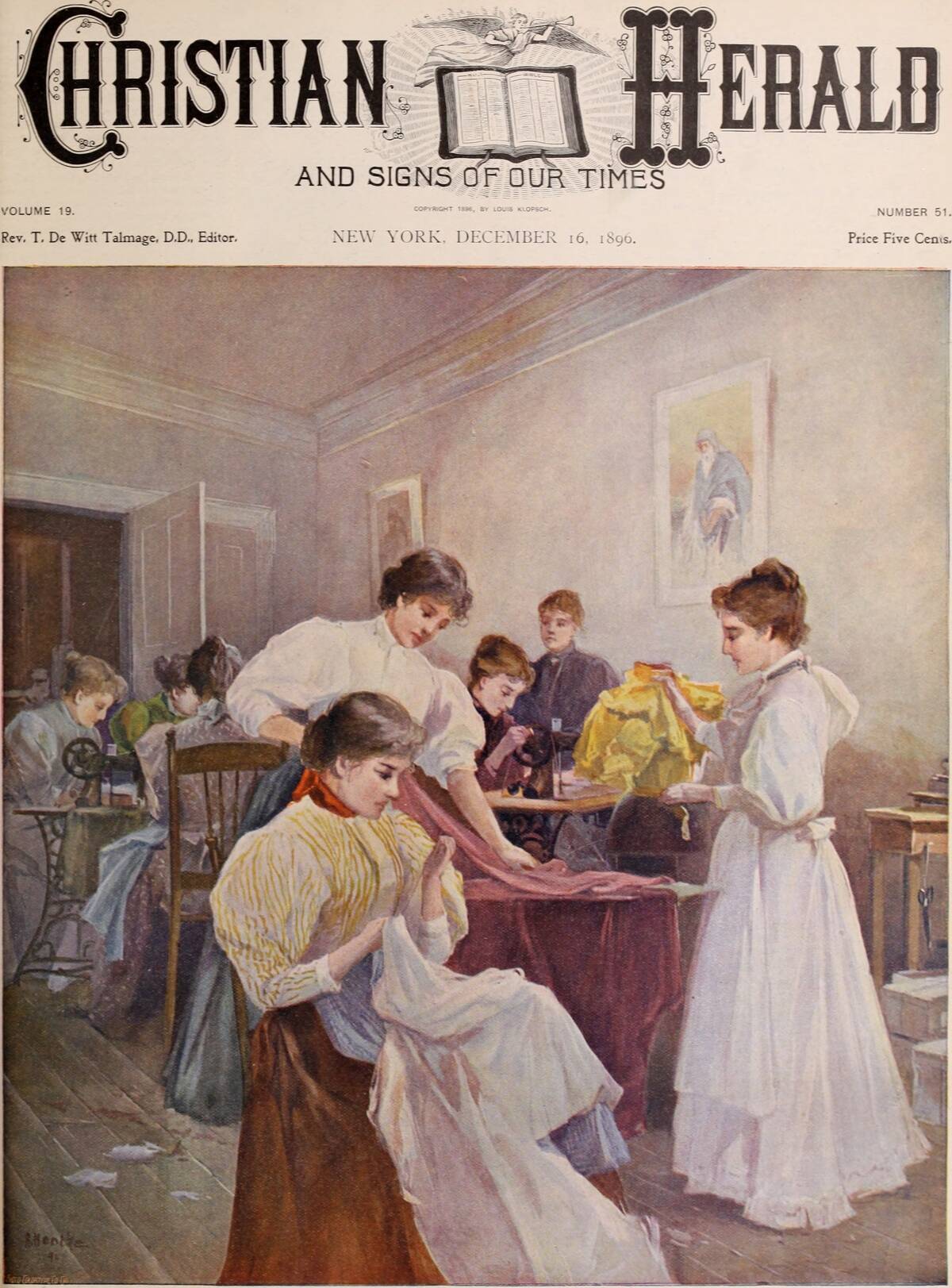 Victorian Women Sewing
