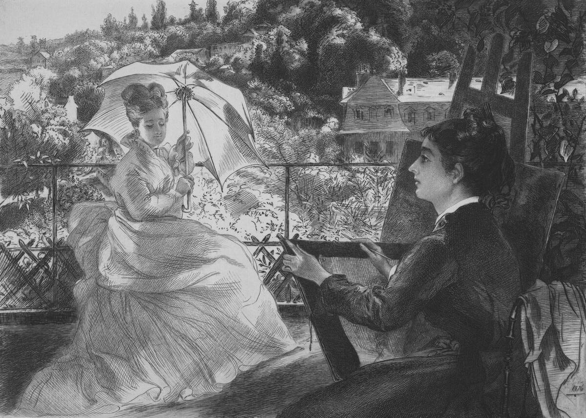 Women On Terrace