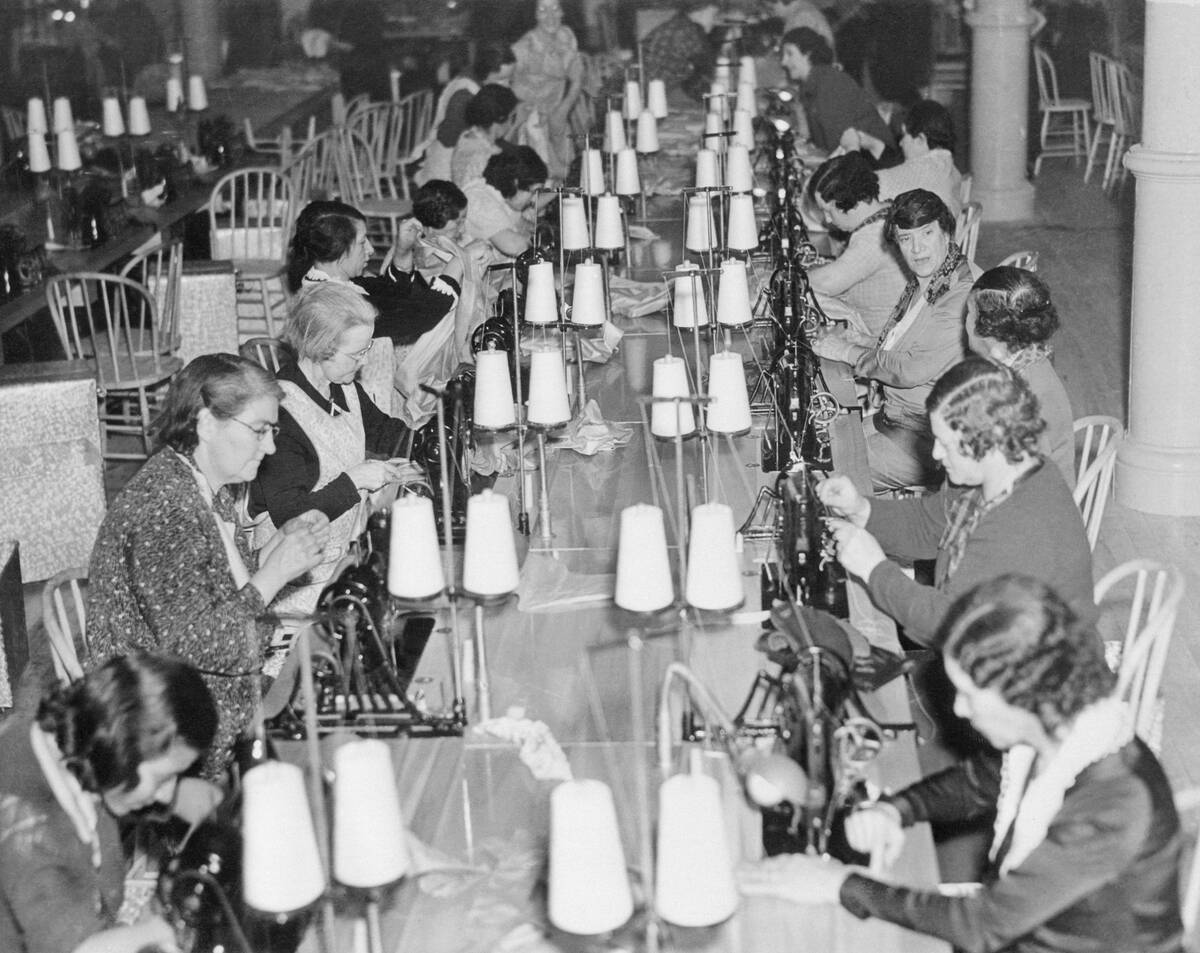 Women Working at Sewing Machines