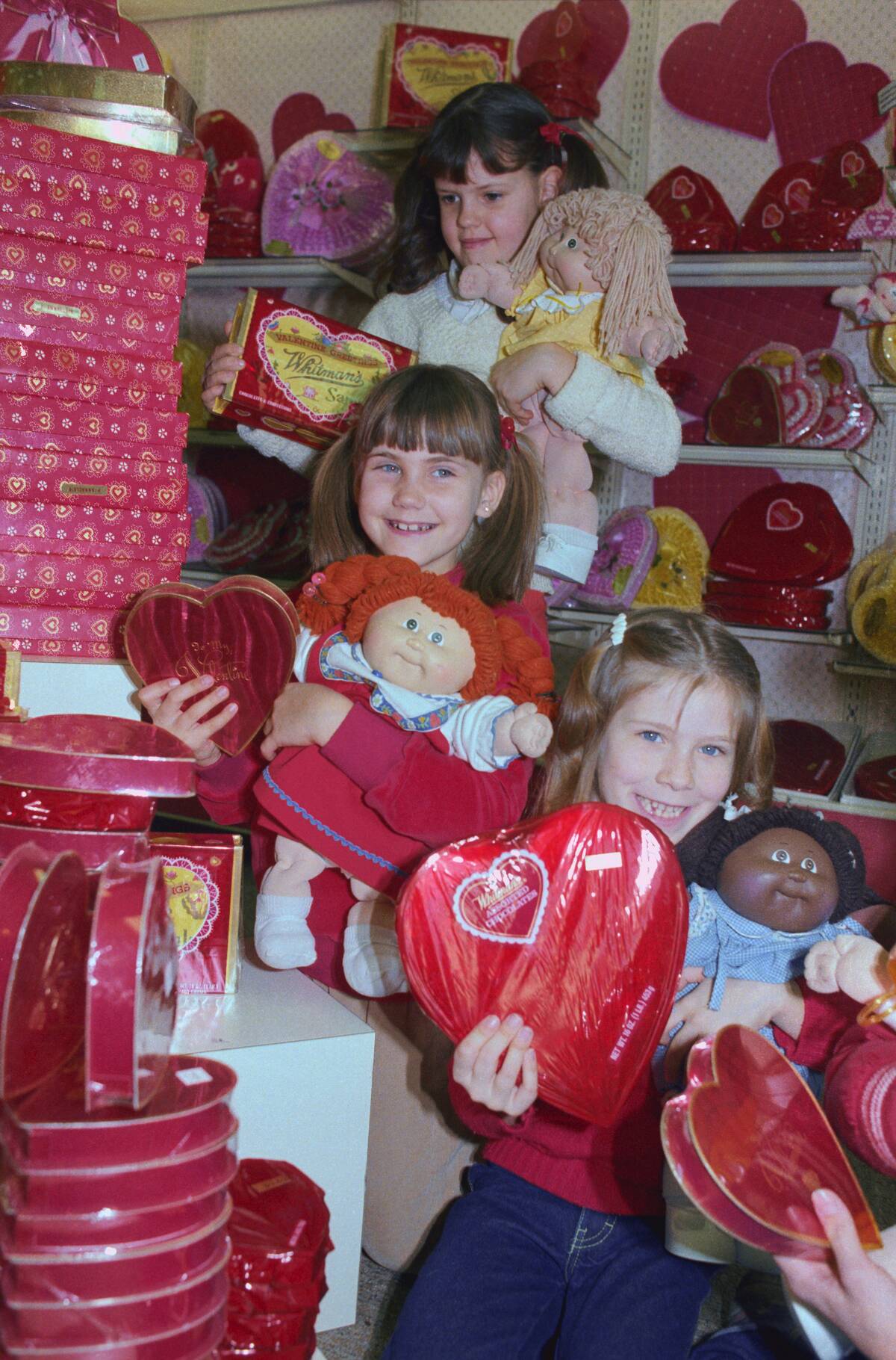 Young Customers Buying Cabbage Patch Kids with Candy