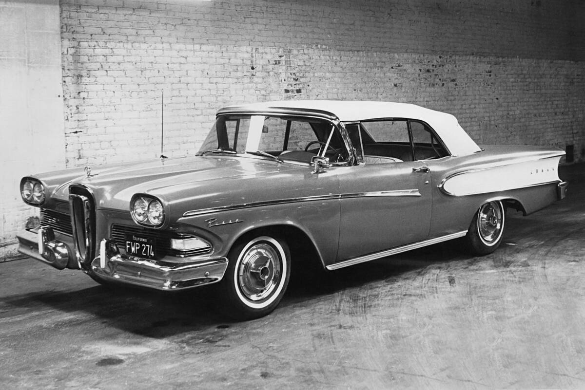 A 1958 Edsel Convertible