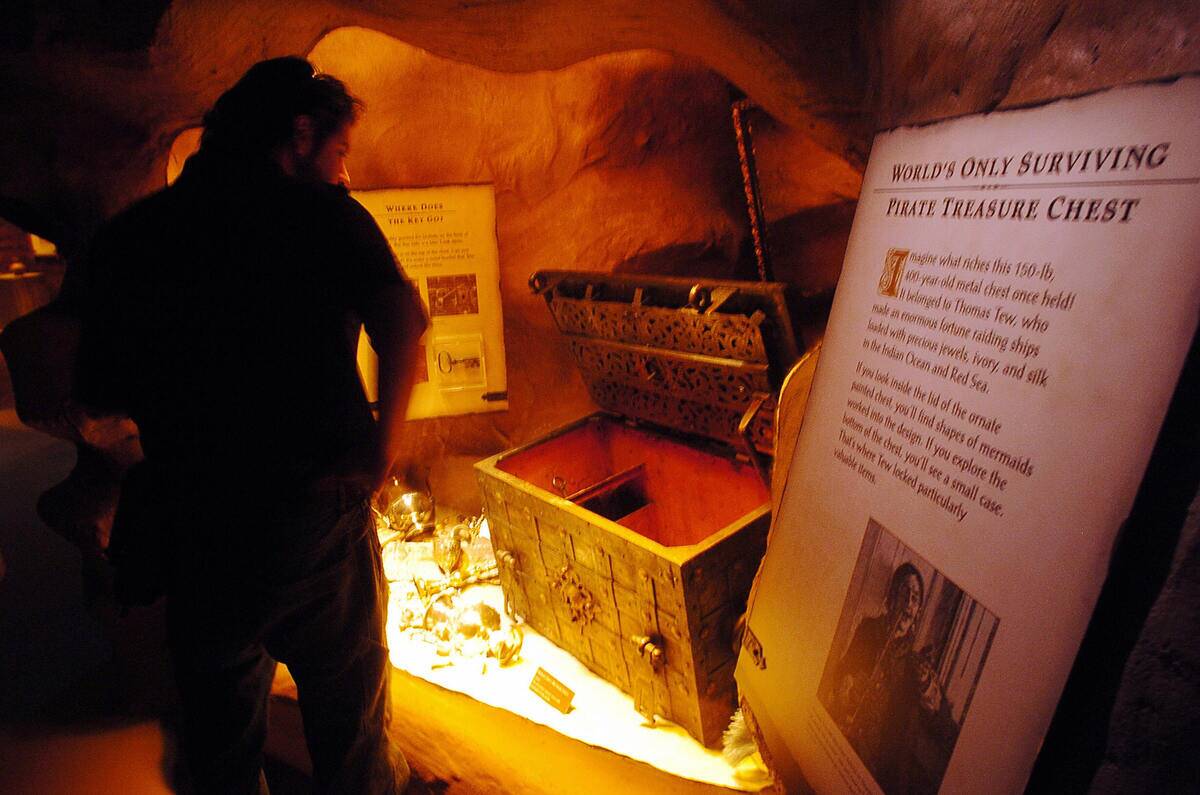 A 400-year-old 150-pound metal chest is