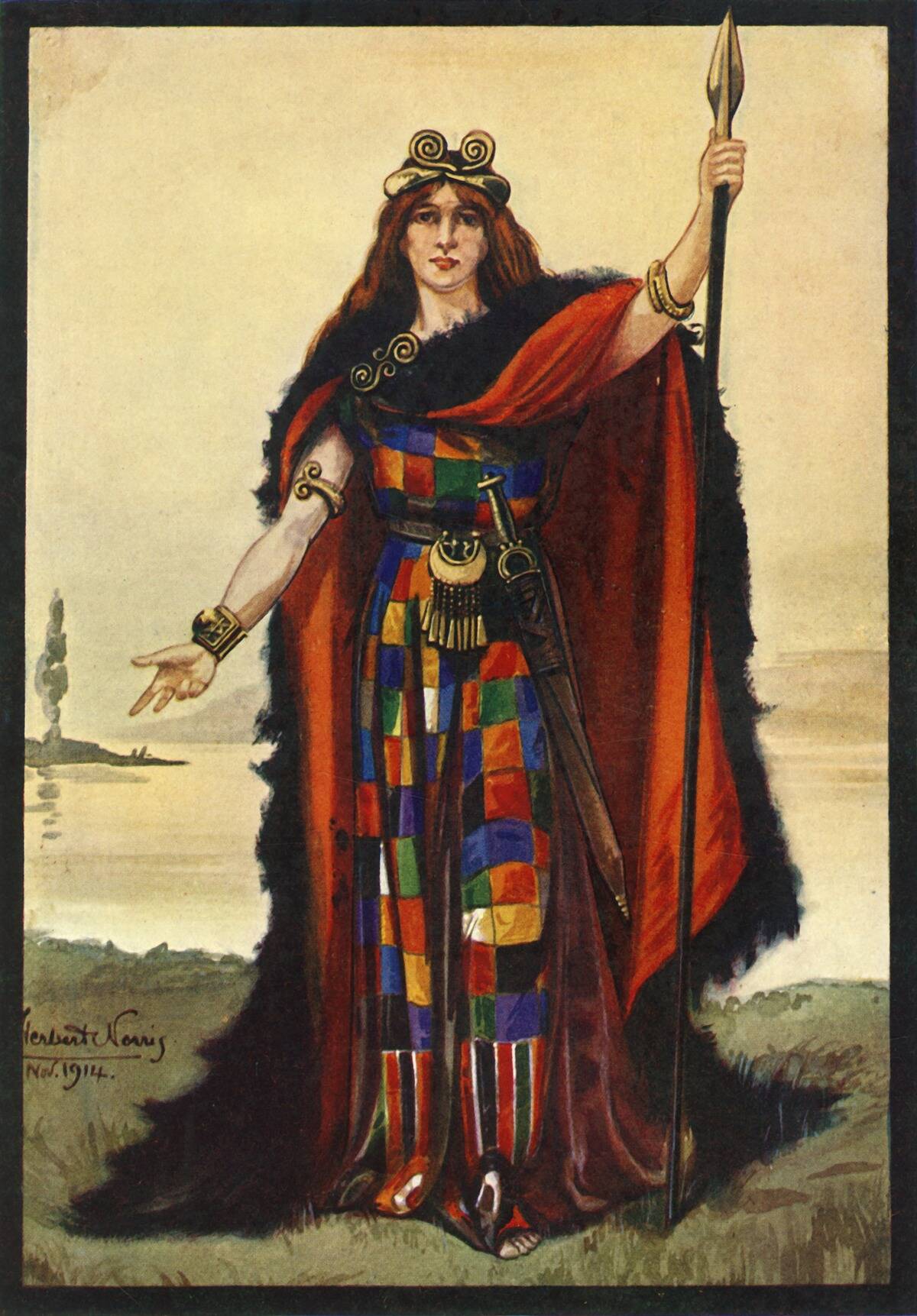 A Celtic Chieftainess (Boadicea)