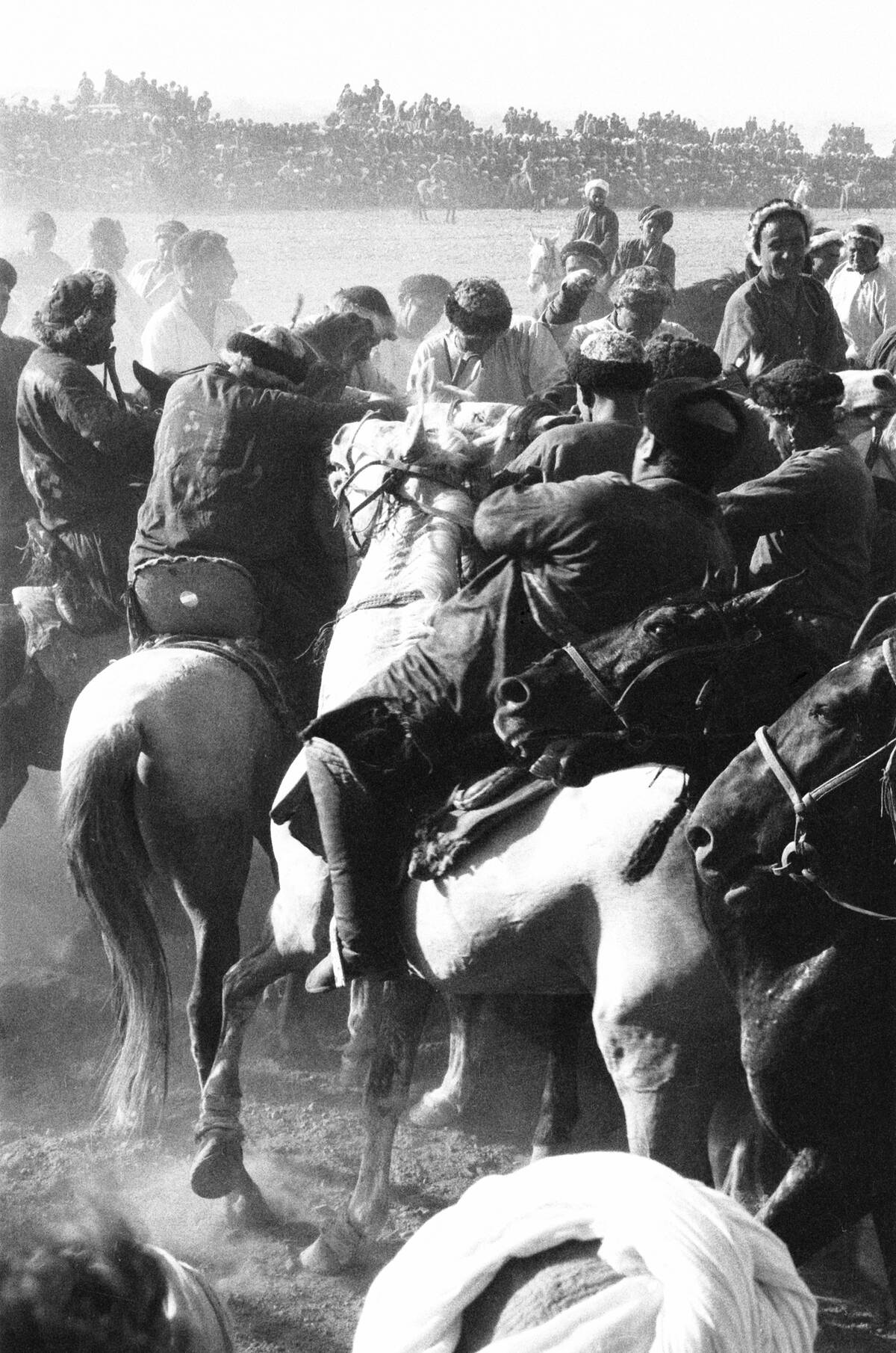 A game of Buzkashi in the Afghan town of Mazar e Sharif