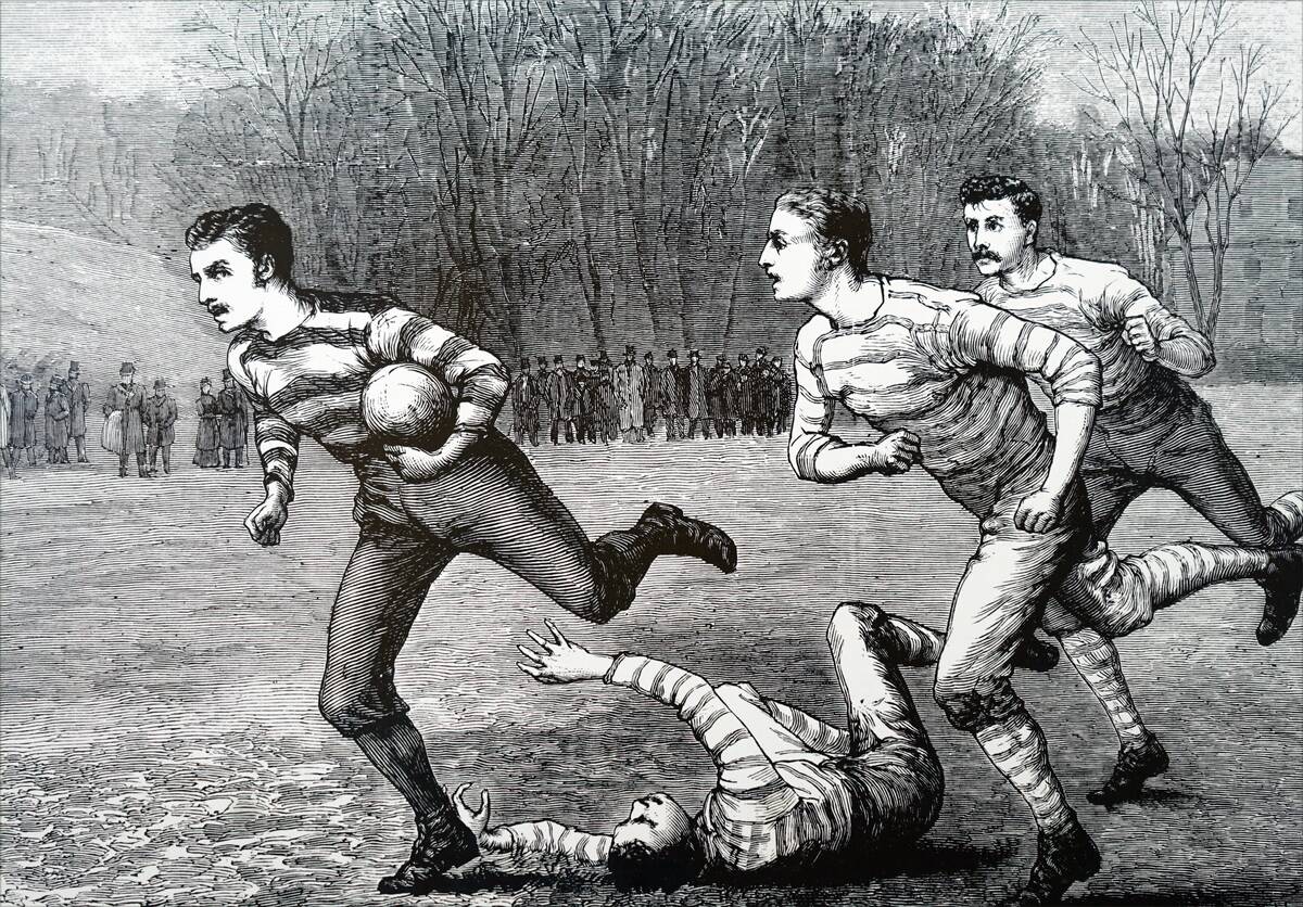 A game of Rugby.