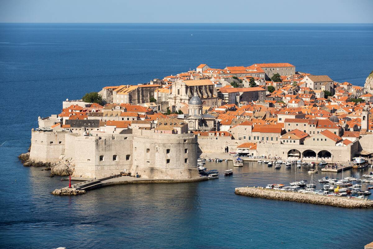 A view of the Old City of Dubrovnik, called The 'Pearl of...