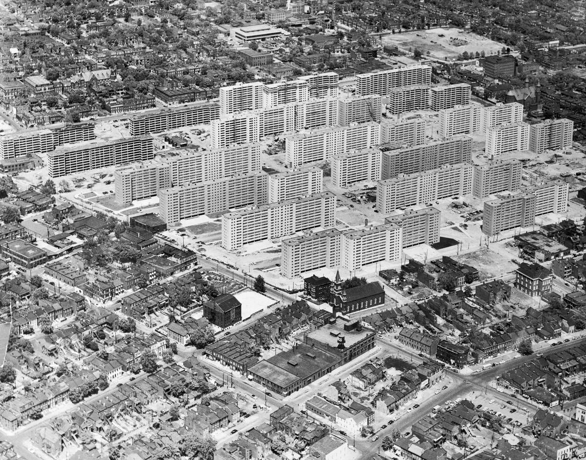 Aerial View of St. Louis Housing Project
