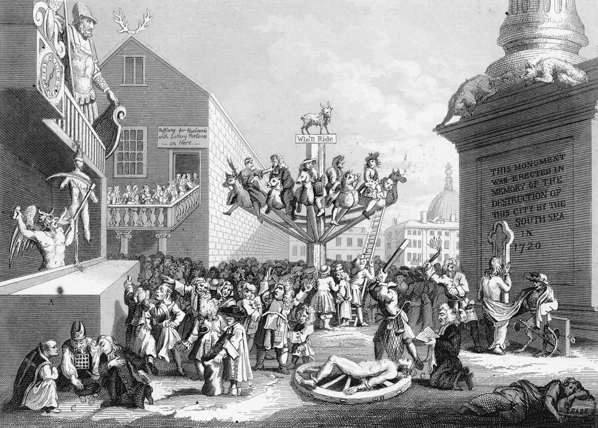 An Emblematical Print on the South Sea Scheme by William Hogarth