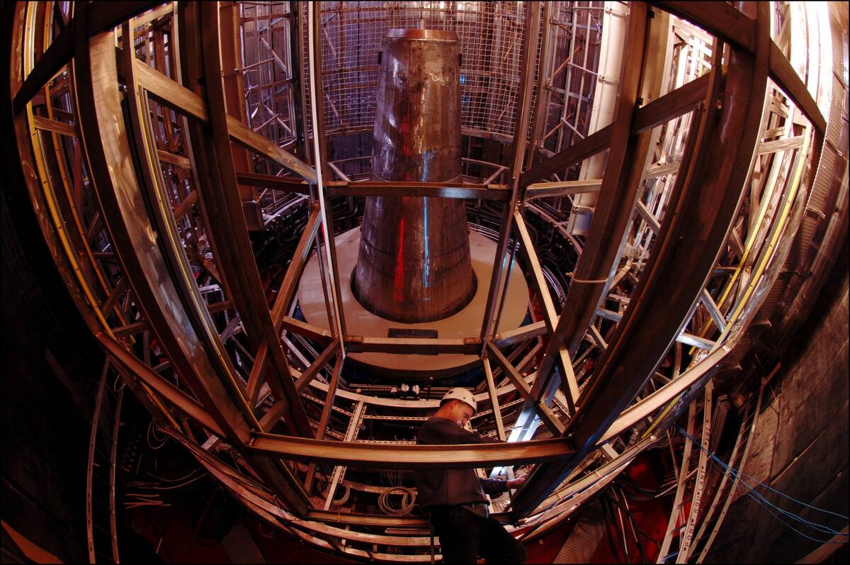 At the heart of the LHC (Large Hadron Collider).