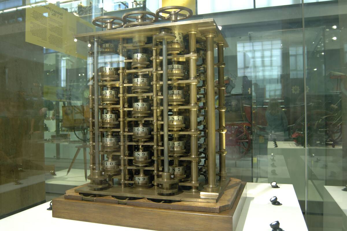 Babbage�s Difference Engine No 1, 1832.