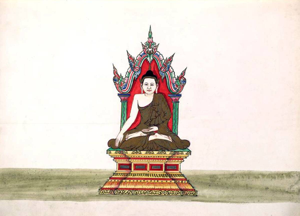 Baudee Pallin, The Buddha in meditation.