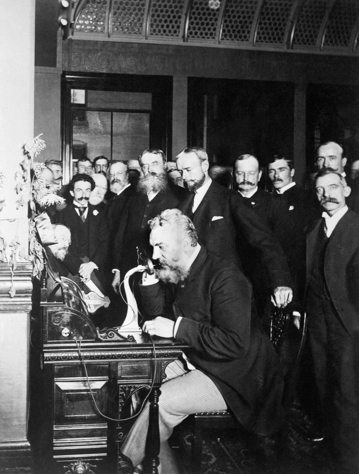 Bell Opening New York-Chicago Telephone Line