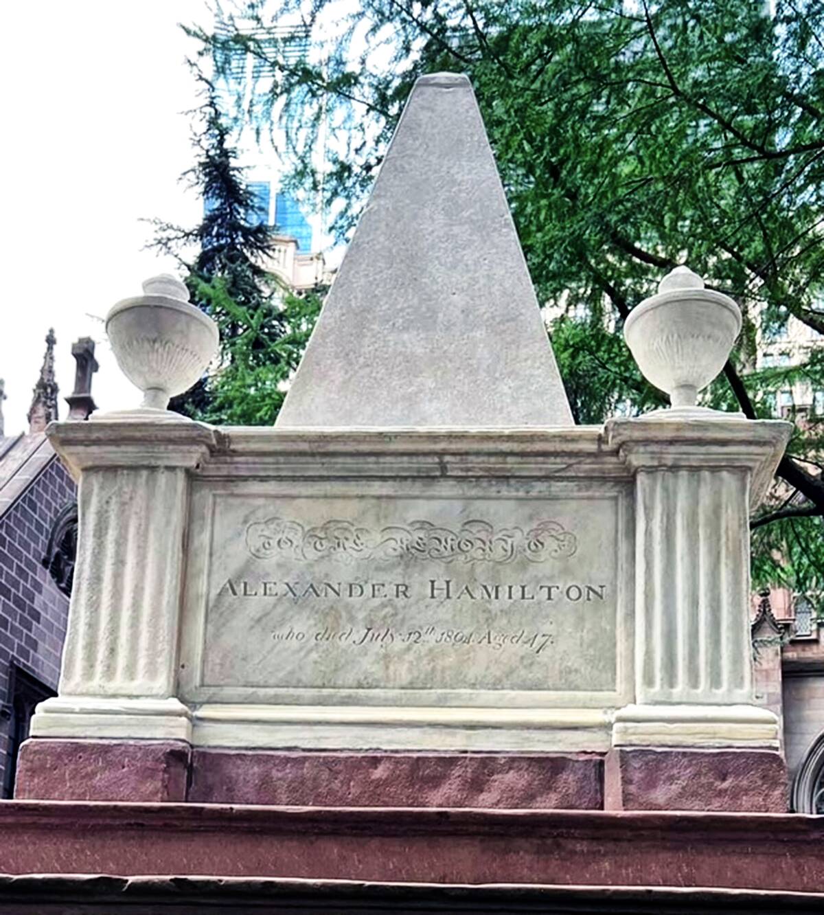 Bill Tompkins Grave of U. S. Founding Father Alexander Hamilton Archive