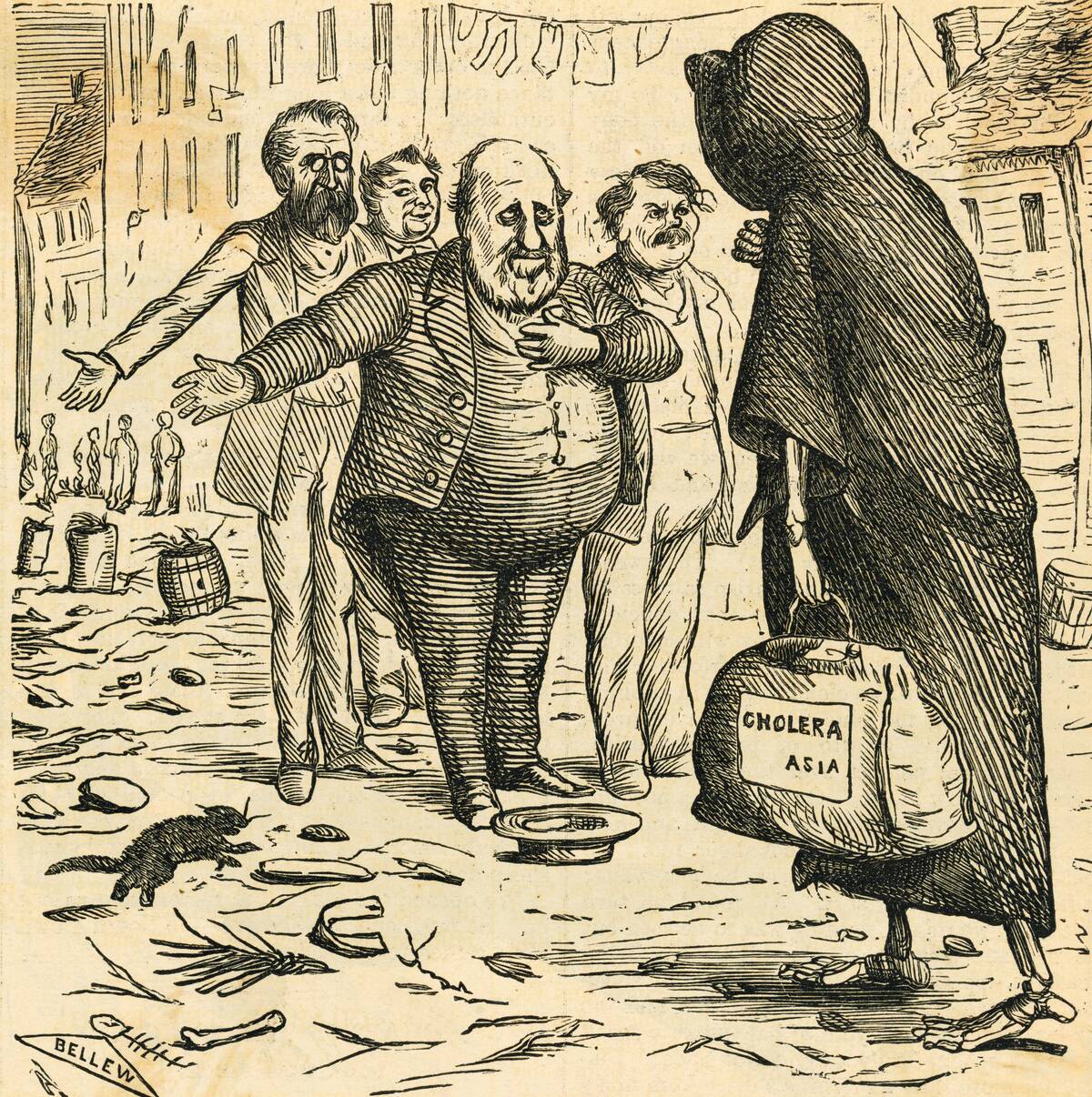 Cartoon Criticizing Health Conditions