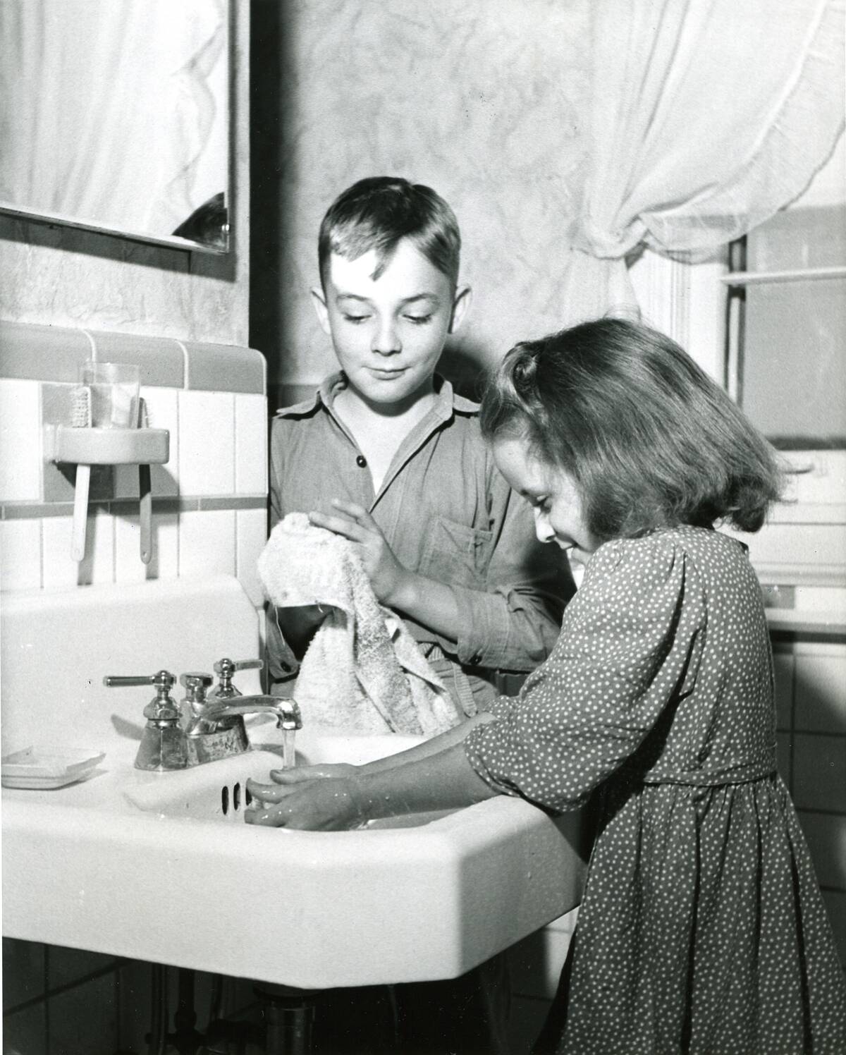 Children Washing Their Hands
