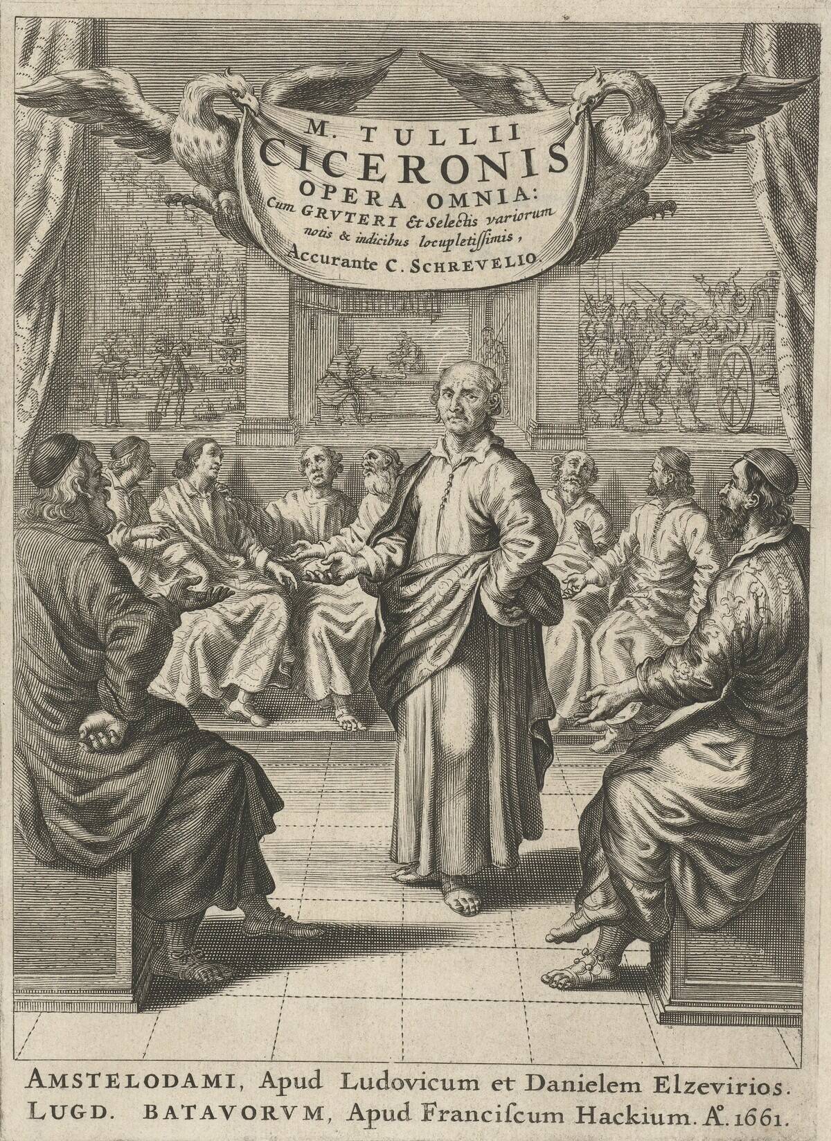 Cicero and people who are discussing something