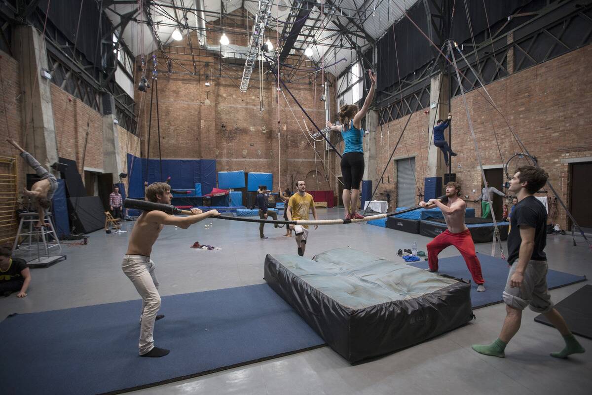 Circus Arts Degree Students Prepare For Their End Of Year Show