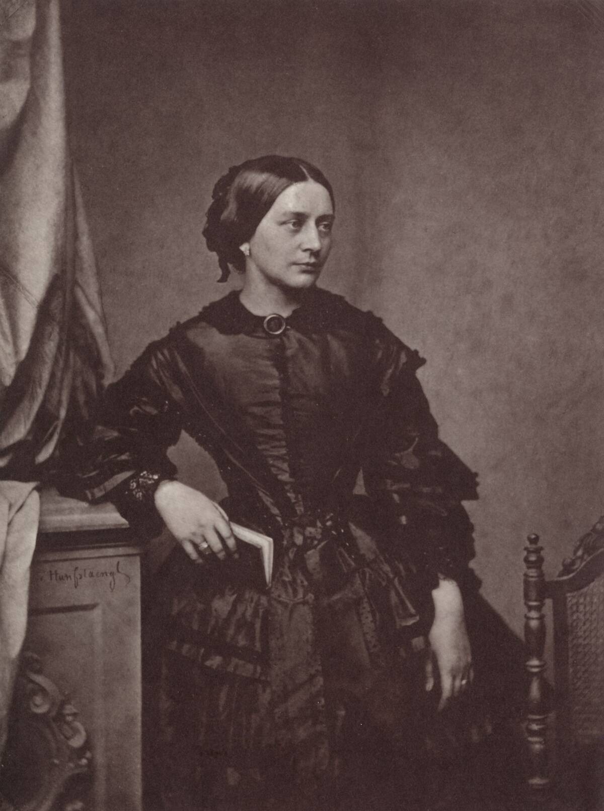 Clara Schumann, German pianist and composer, 19th century. Artist: Franz Hanfstaengl