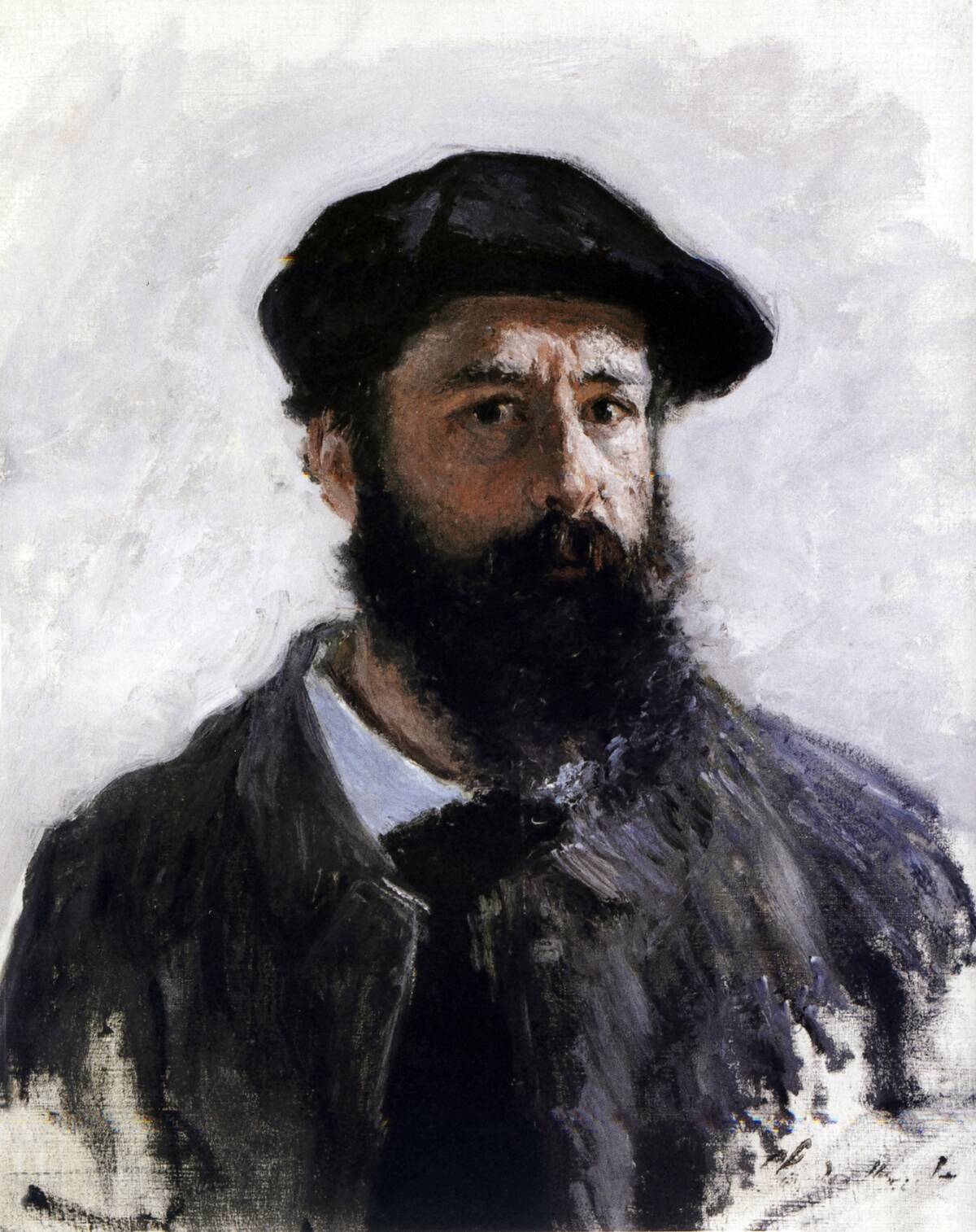 Claude Monet (1840-1926) French Impressionist painter. Self-portrait in Beret 1886...