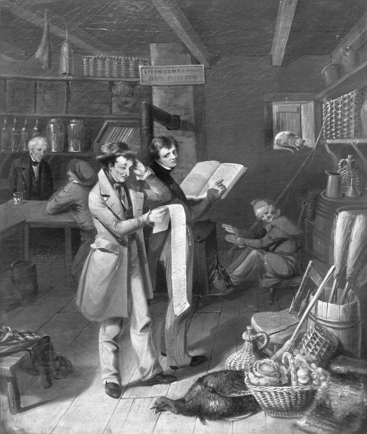Customer Examining Bill