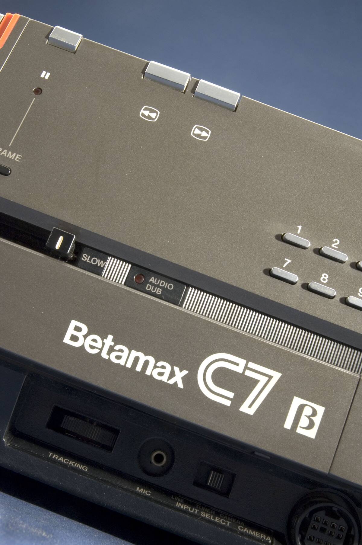 Detail of a Sony Betamax SL-C7 machine, c 1980.