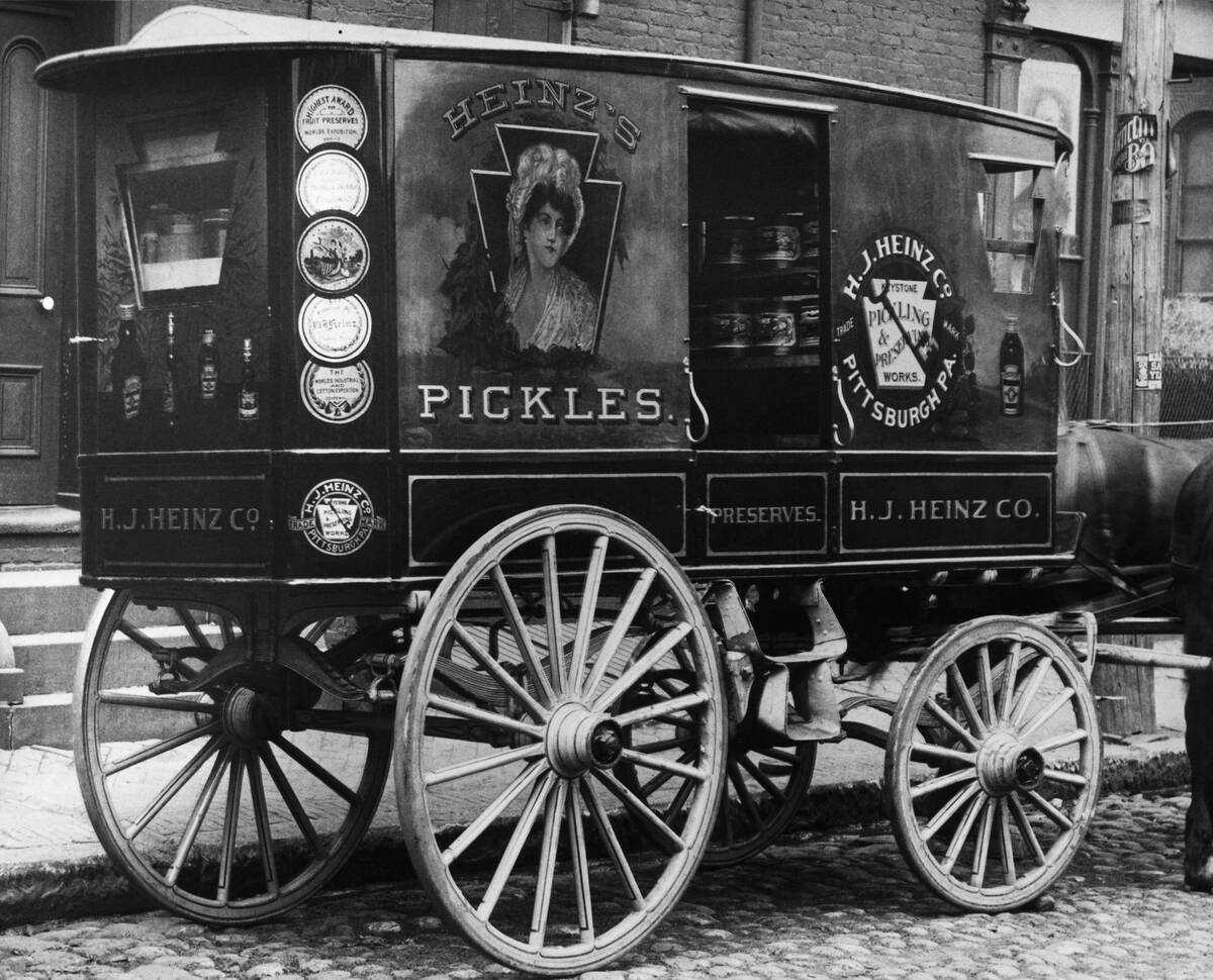 Early Heinz Wagon with Advertising
