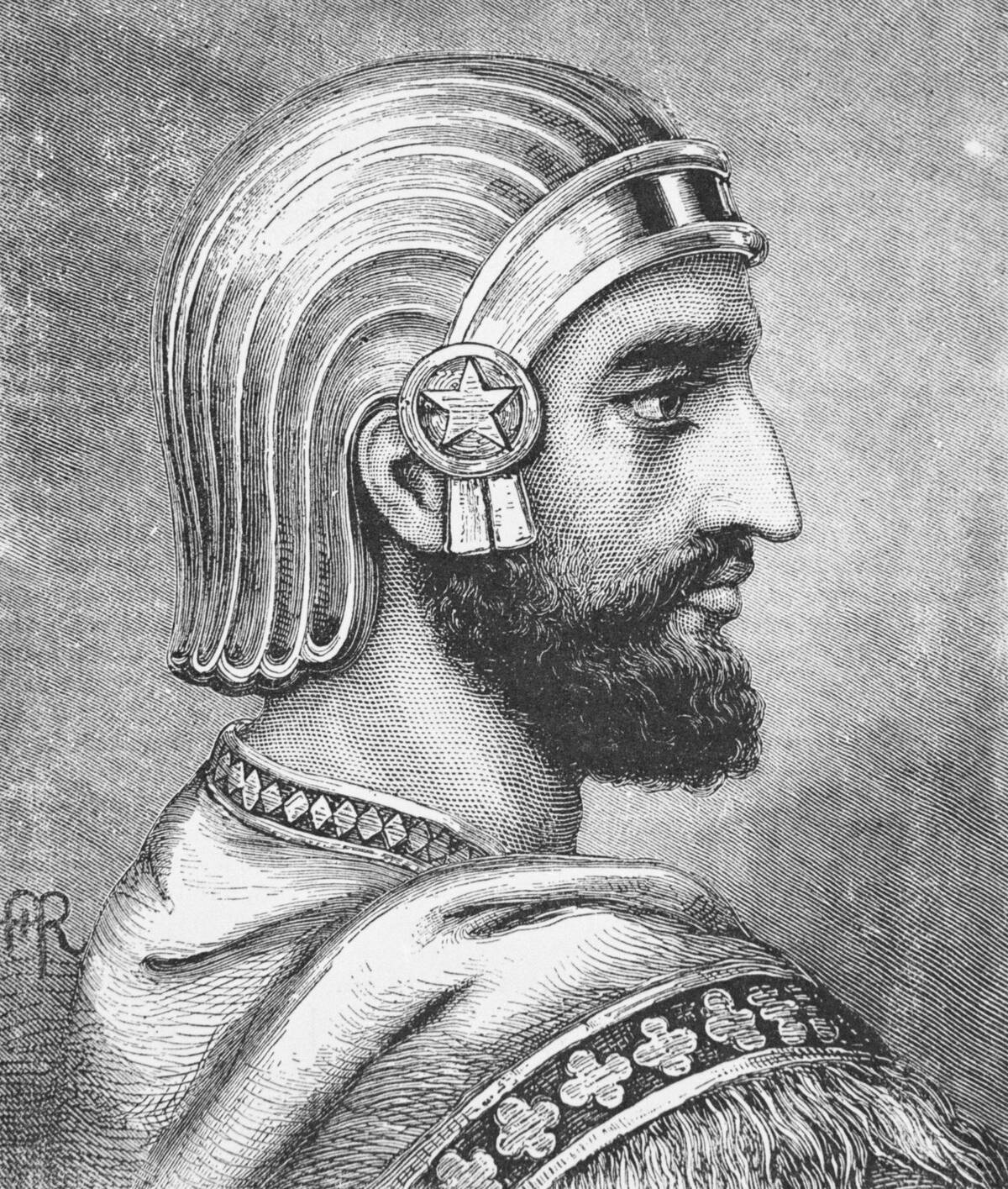 Engraving of Cyrus the Great