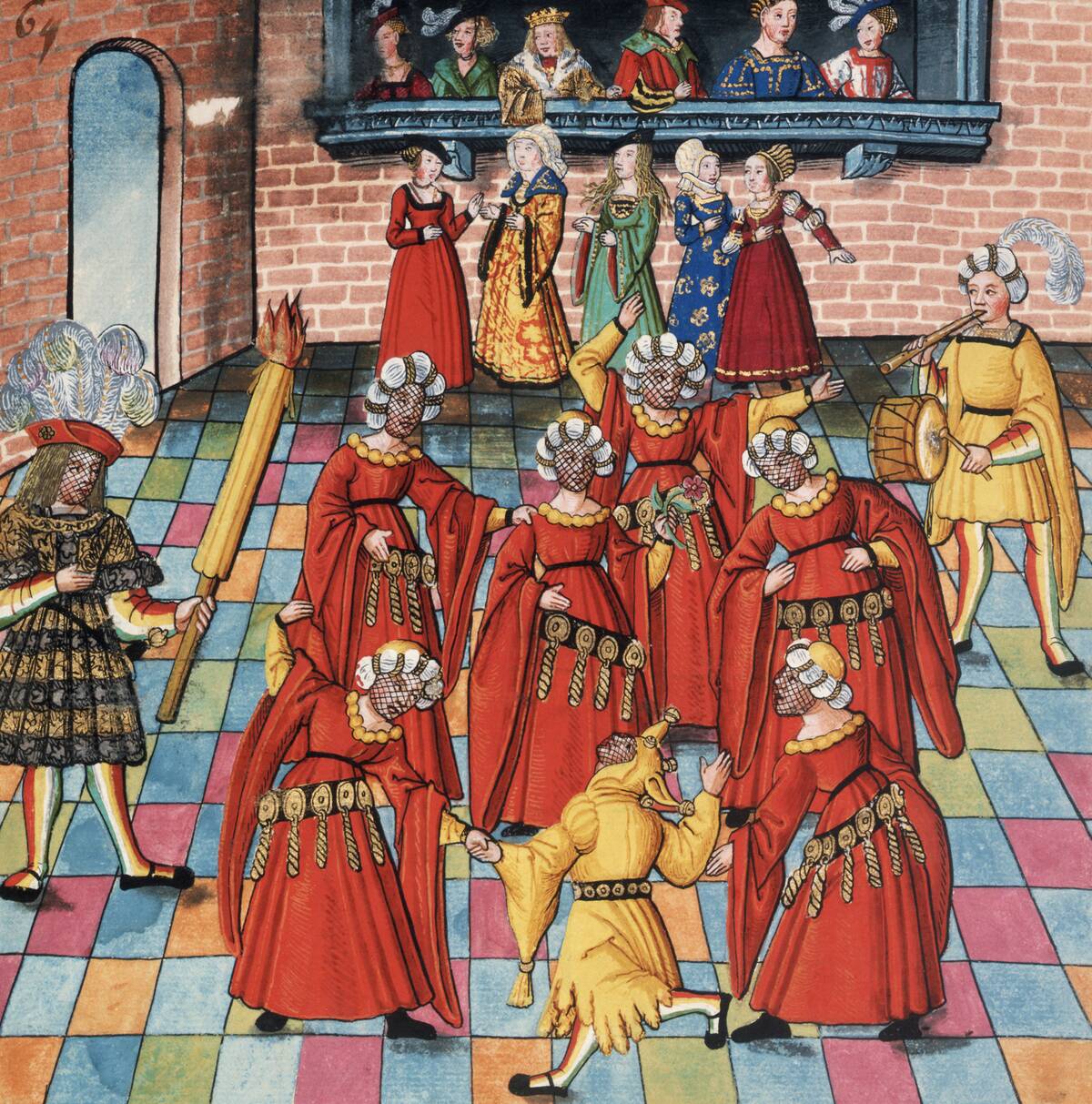 European Illustration of a Court Performance