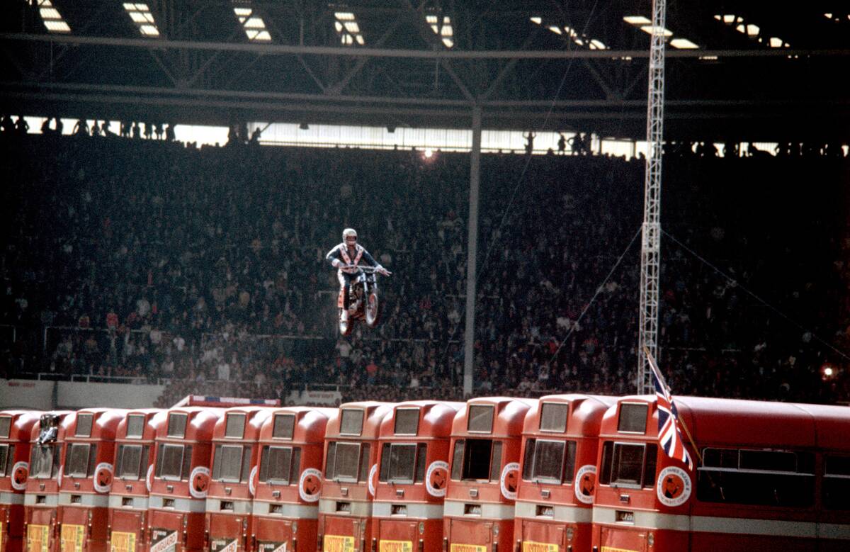 Evel Knievel Stunt Jump - Wembley Stadium