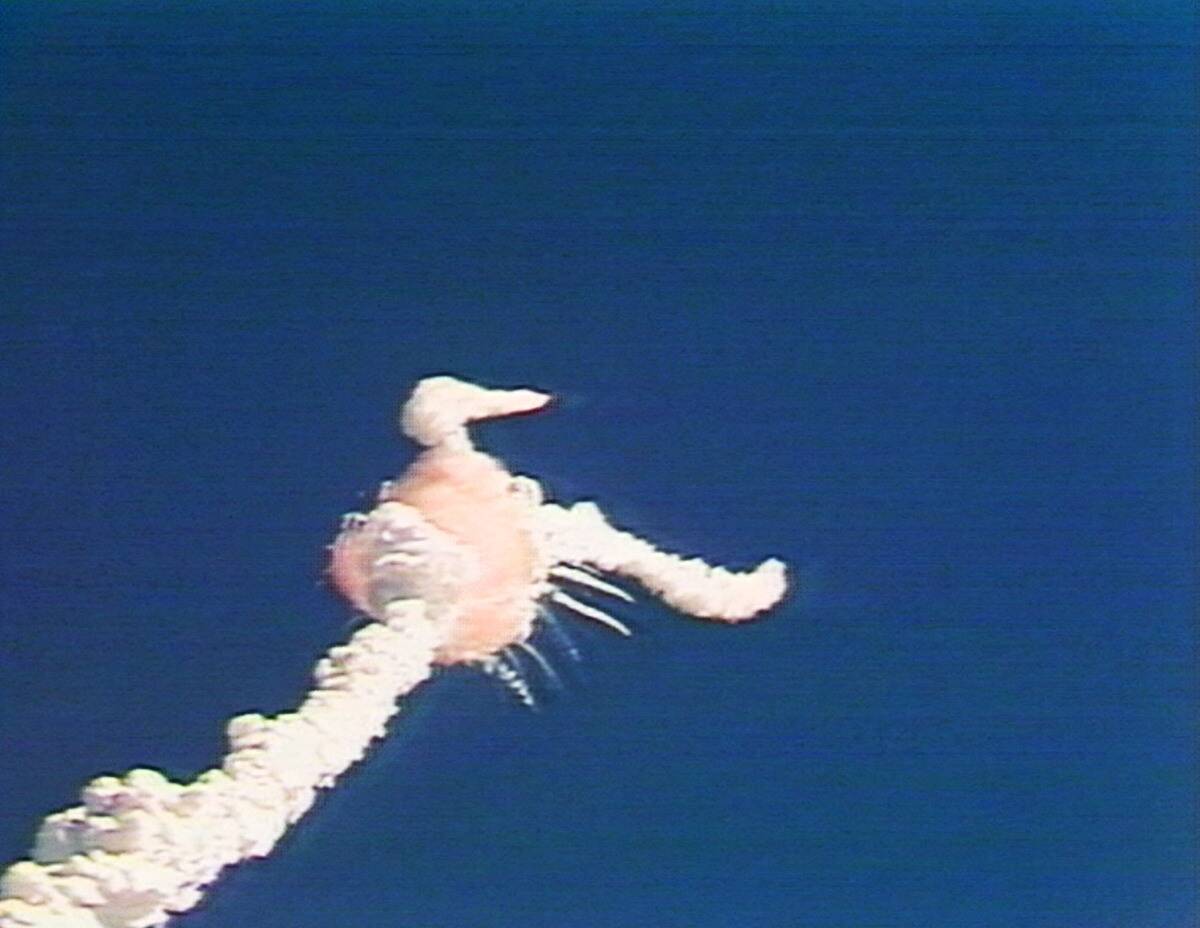 (FILE PHOTO) The Space Shuttle Challenger Explodes