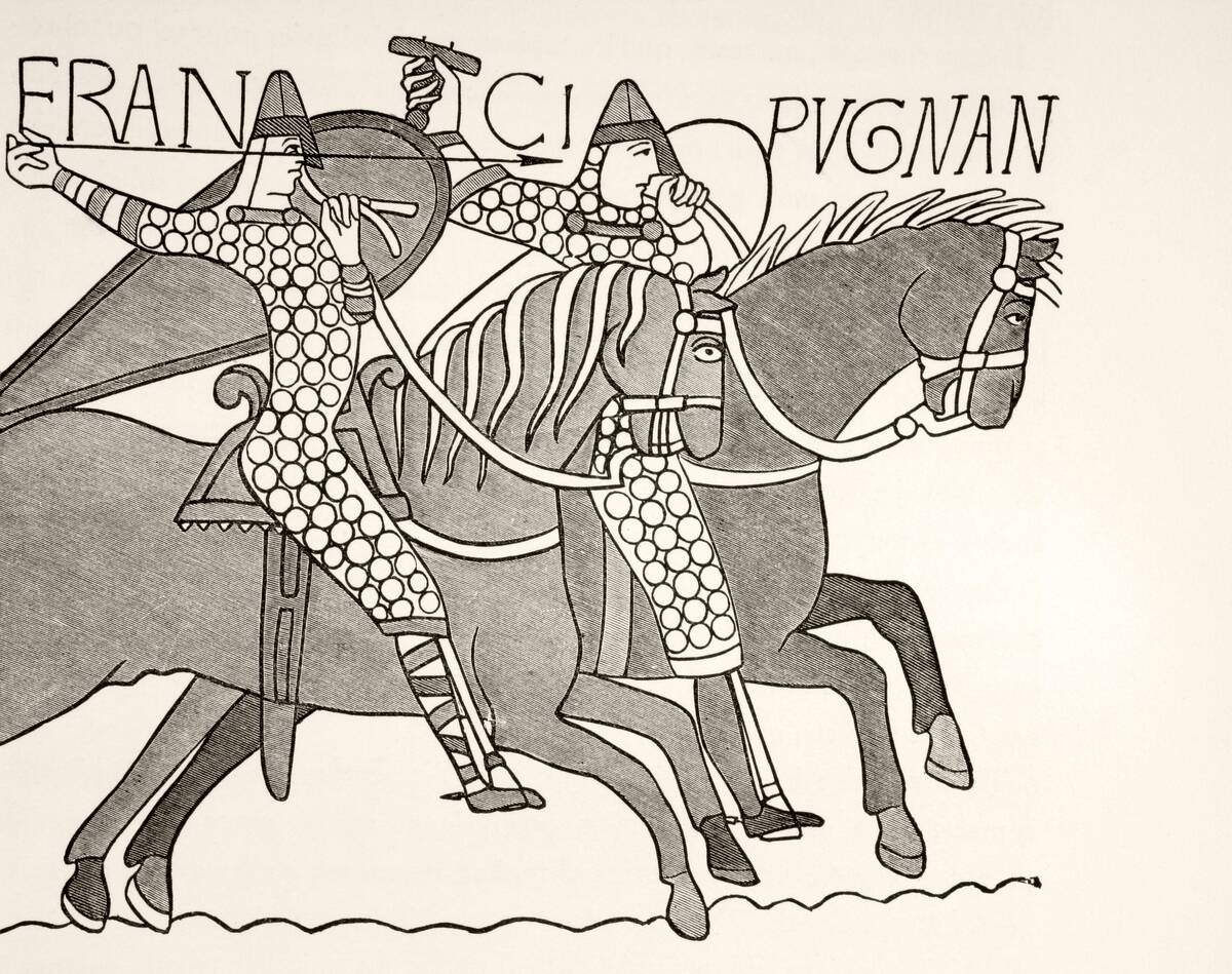 Fragment Of The Bayeux Tapestry
