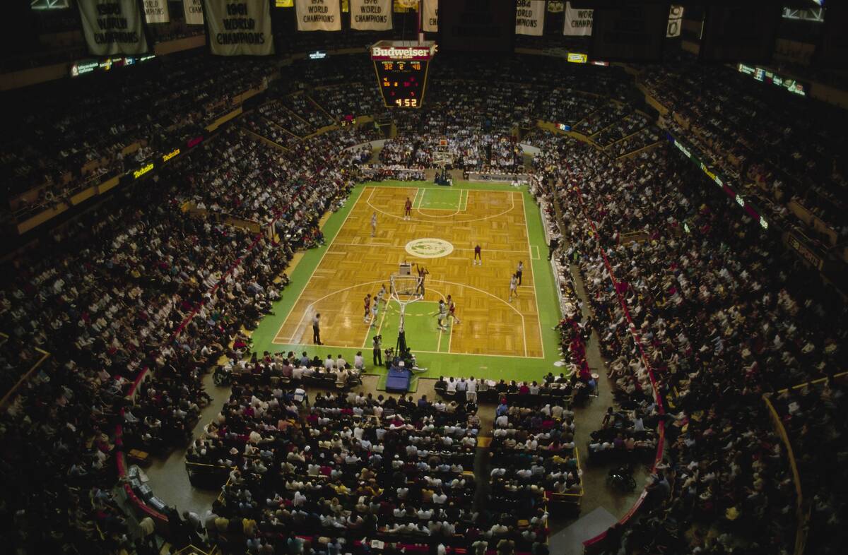 General Indoor View of the Boston Garden Arena