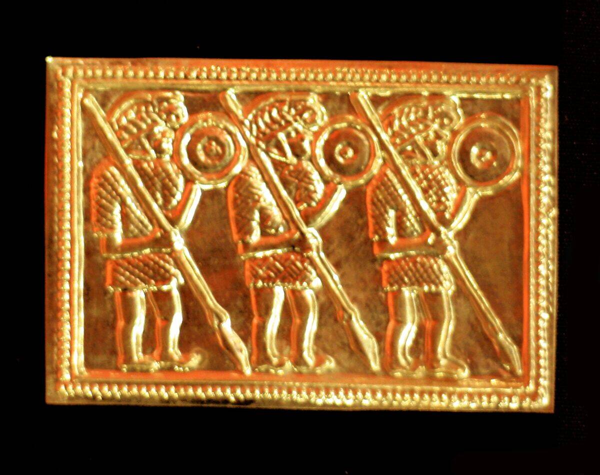 Gold foils, Anglo-Saxon Art, 4th - 7th Century