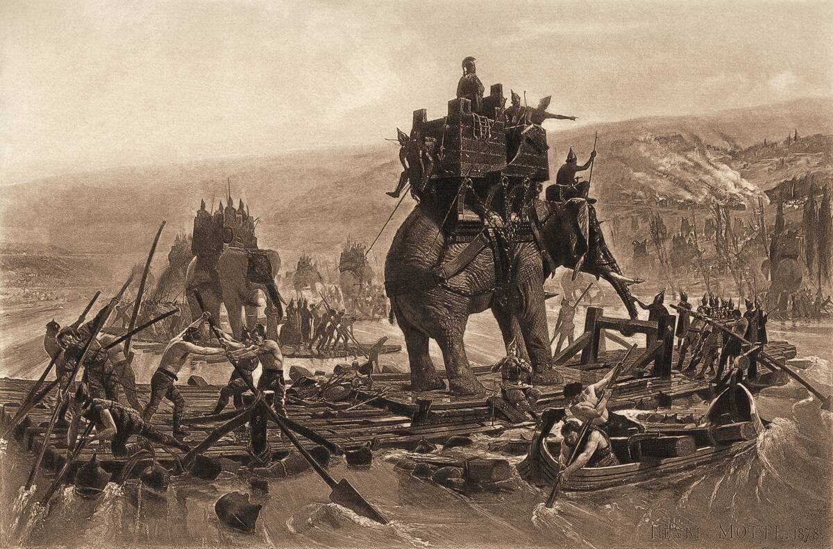 Hannibal Crosses The Rhone
