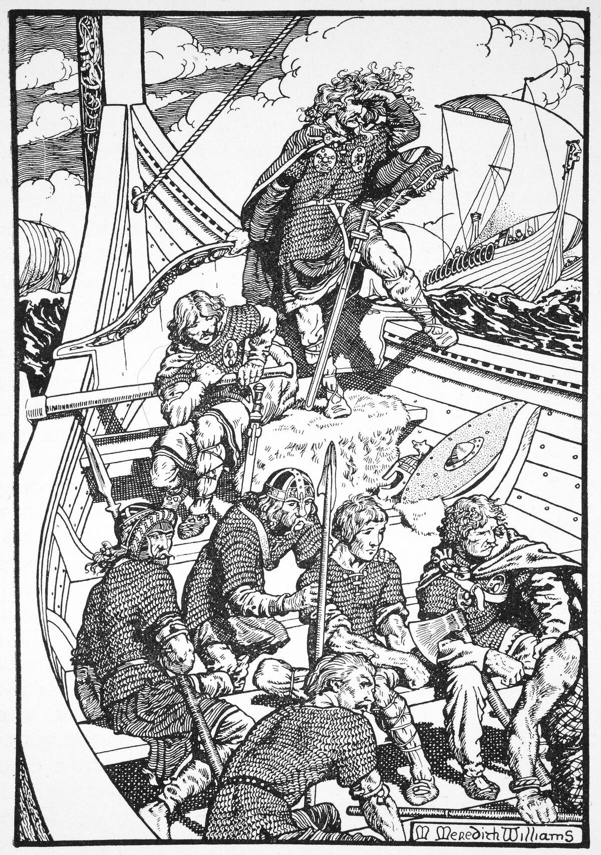 Harald Fairhair King Of Norway 9th Or 10th Century (1913)