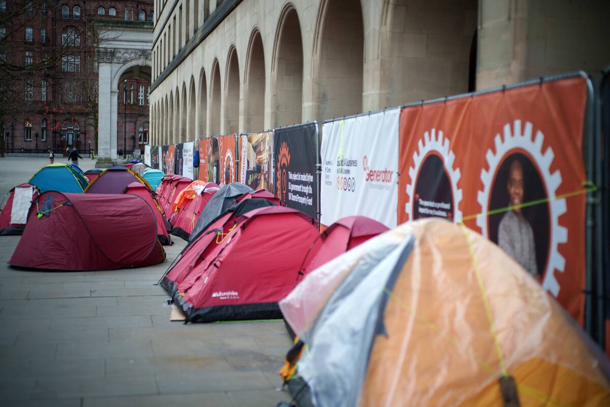 Homeless Tents To Be Removed By Manchester City Council