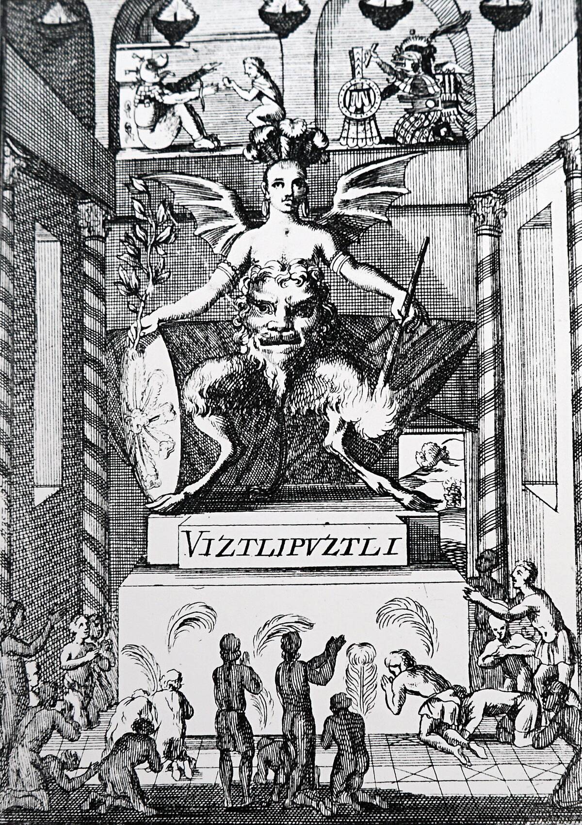Huitzilopochtli, Aztec god of the war.