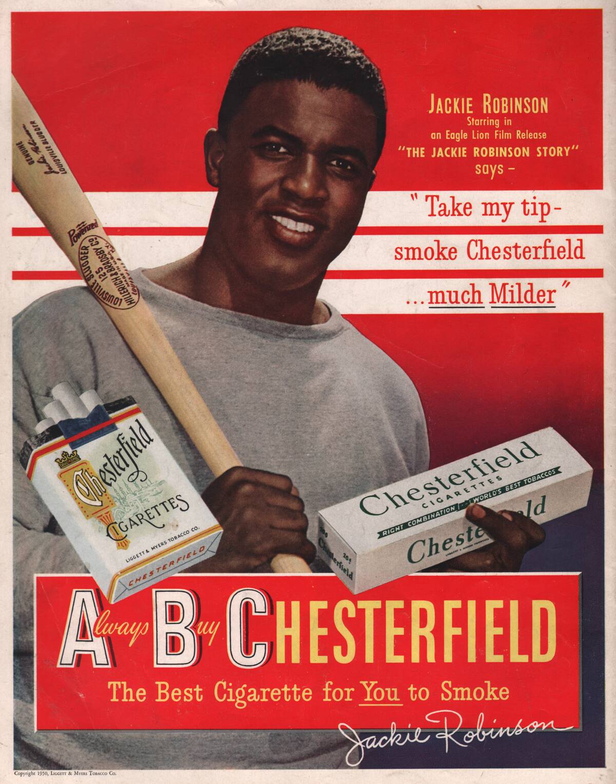 Jackie Robinson Cigarette Ad
