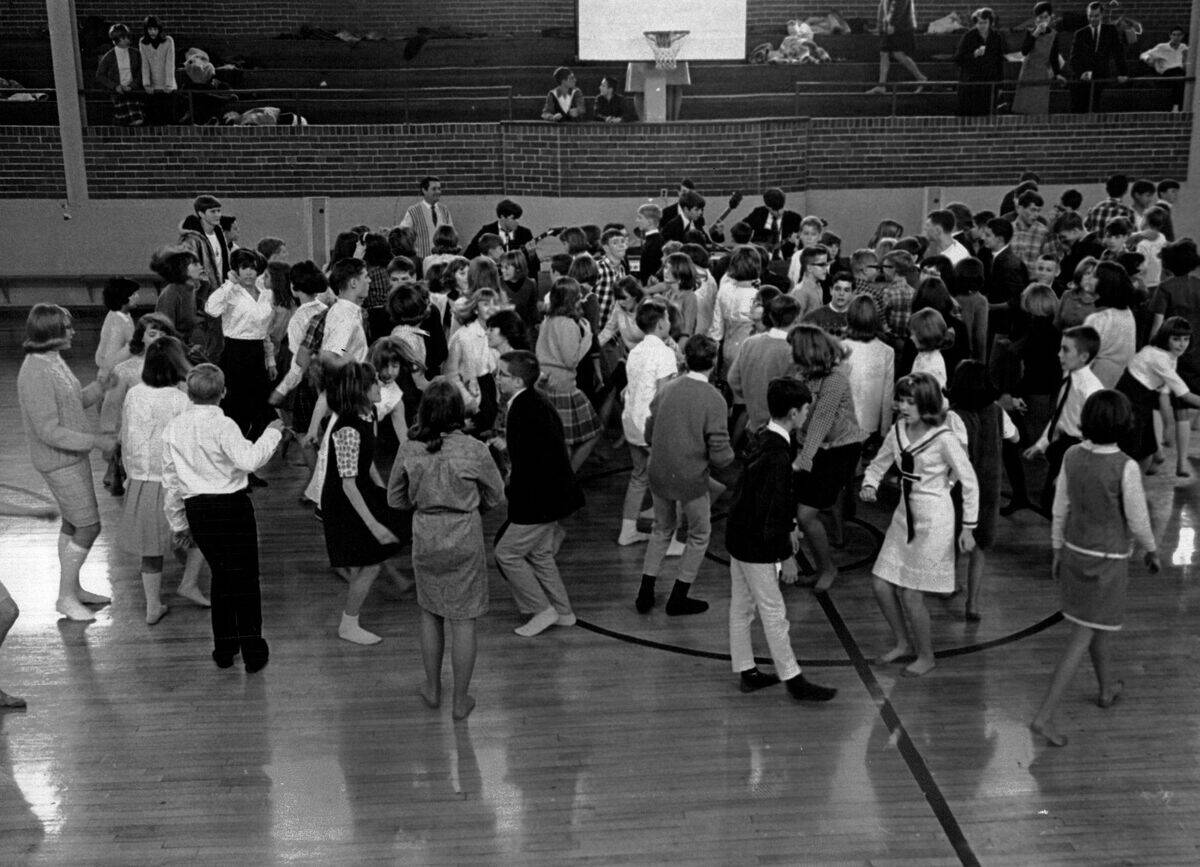 JAN 24 1965, FEB 2 1966; Sock Hop Turns Them Out; The Wheat Ridge Youth Council staged its first aft