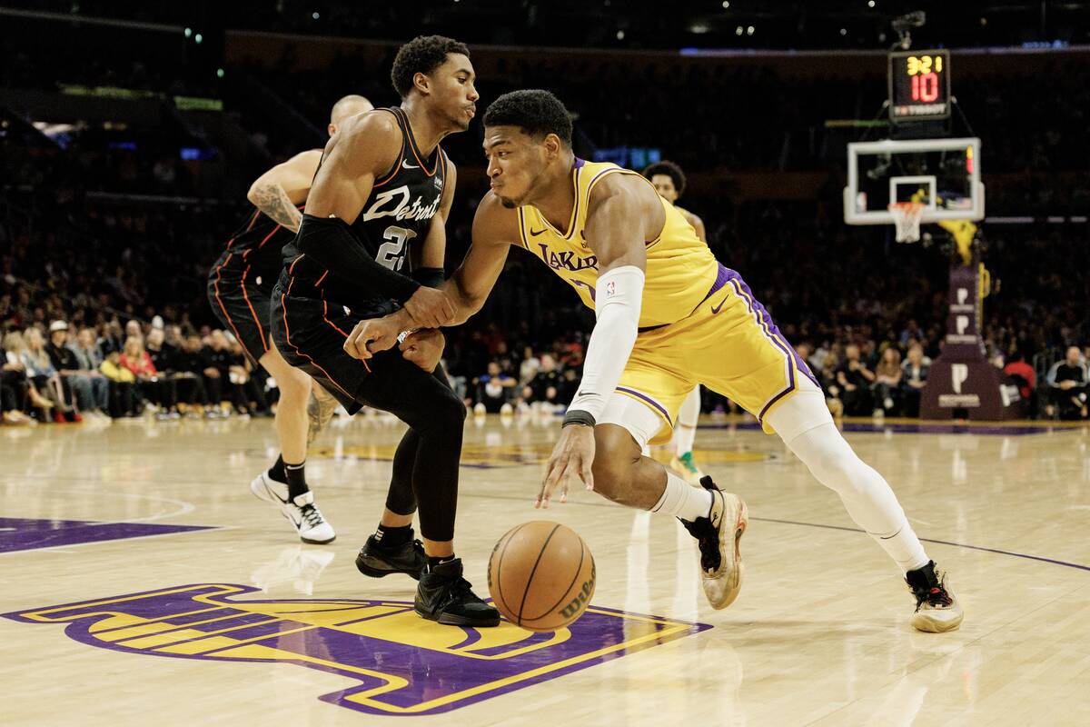 Lakers vs Detroit in Los Angeles, CA